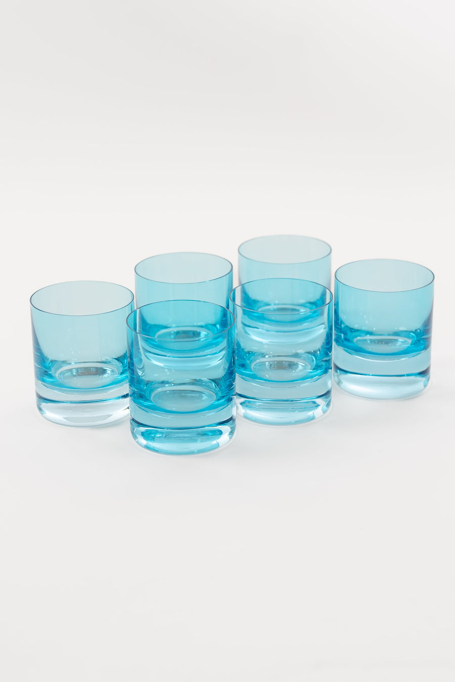 Ocean Blue Rocks Glasses set showcasing durable, stylish drinkware perfect for any elegant occasion or everyday use.