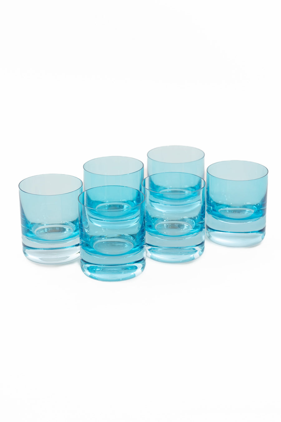 Ocean Blue Rocks Glasses set showcasing durable, stylish drinkware perfect for any elegant occasion or everyday use.