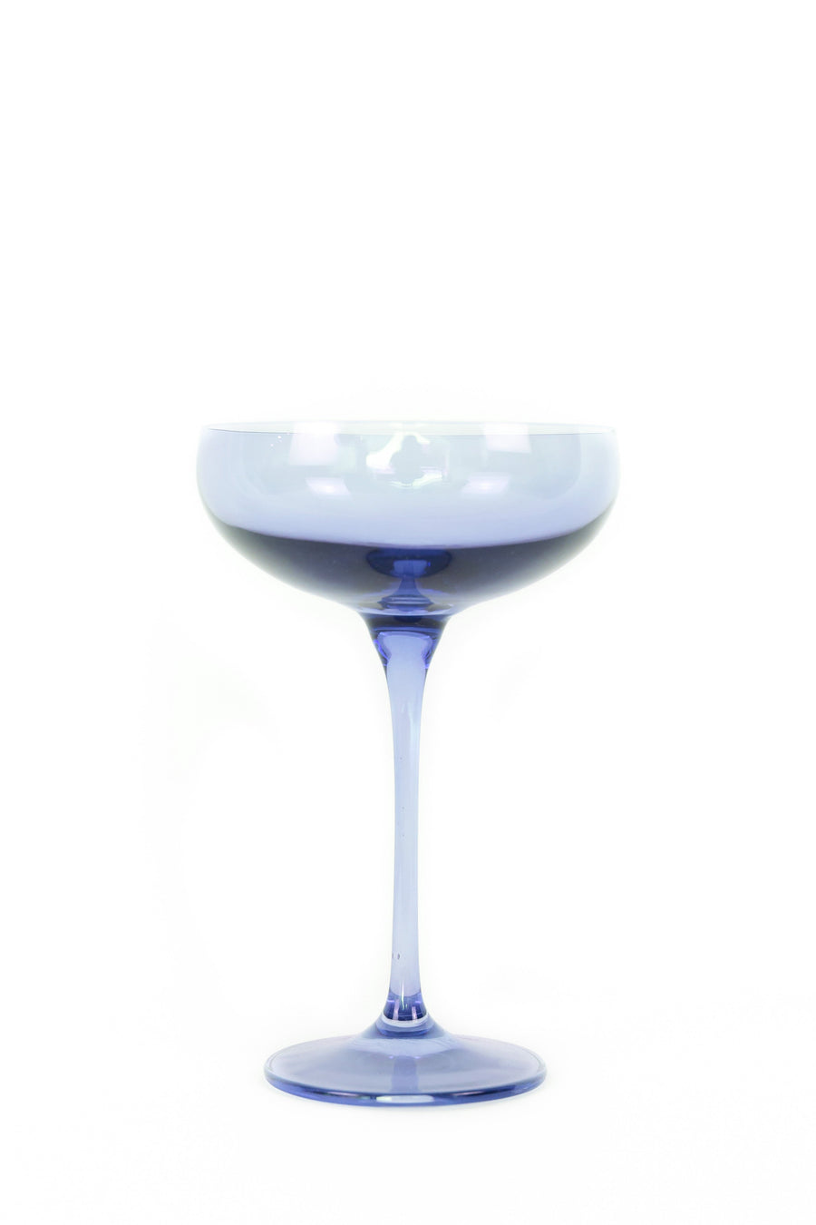 Elegant cobalt blue champagne coupes set for sophisticated celebrations and upscale events
