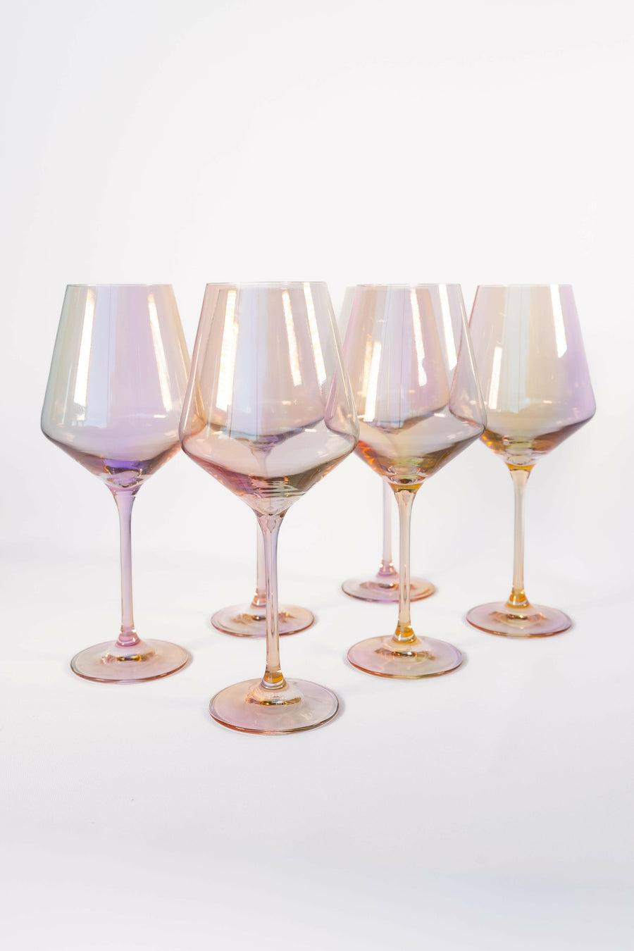 Colored wine glass stemware set, elegant and stylish designs for sophisticated dining experiences