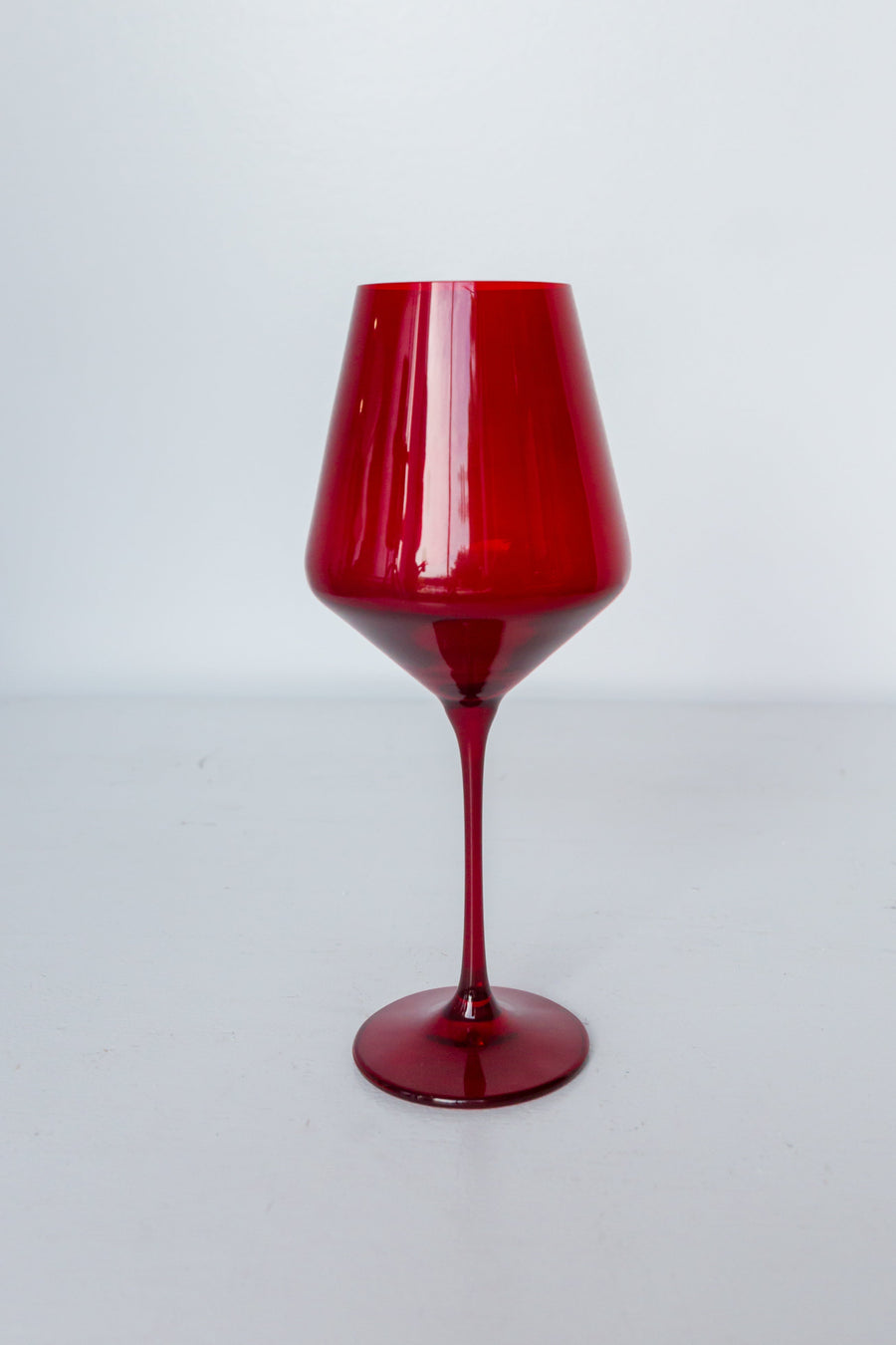 Elegant colored wine glass in fine stemware, enhancing the visual appeal of your table setting
