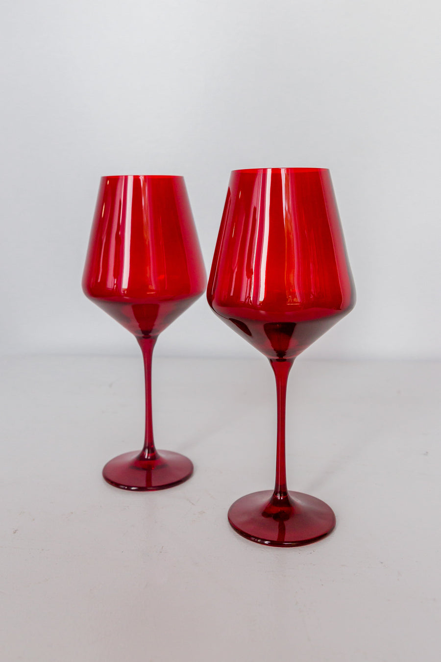 Elegant colored wine glass in fine stemware, enhancing the visual appeal of your table setting