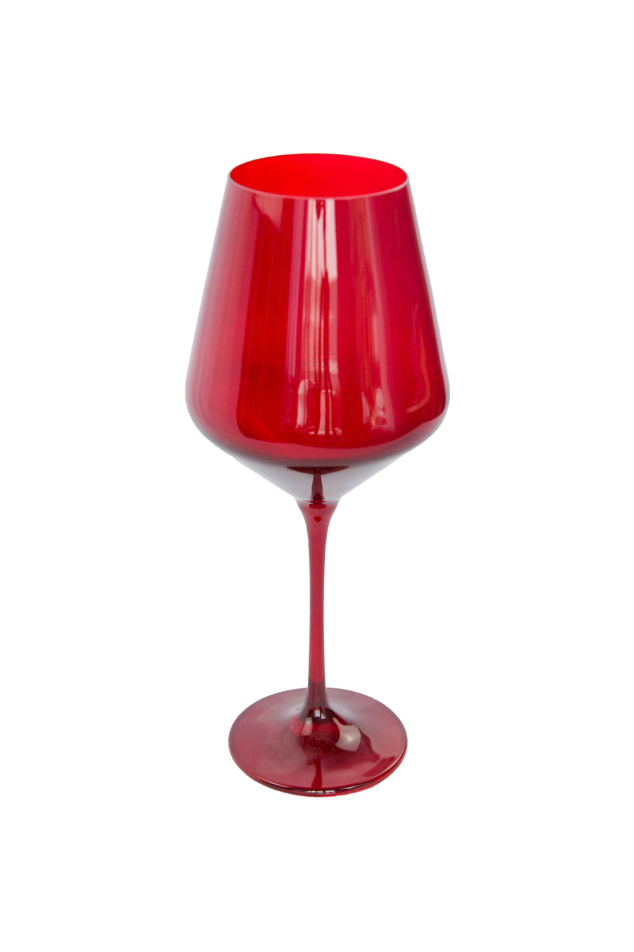 Elegant colored wine glass in fine stemware, enhancing the visual appeal of your table setting