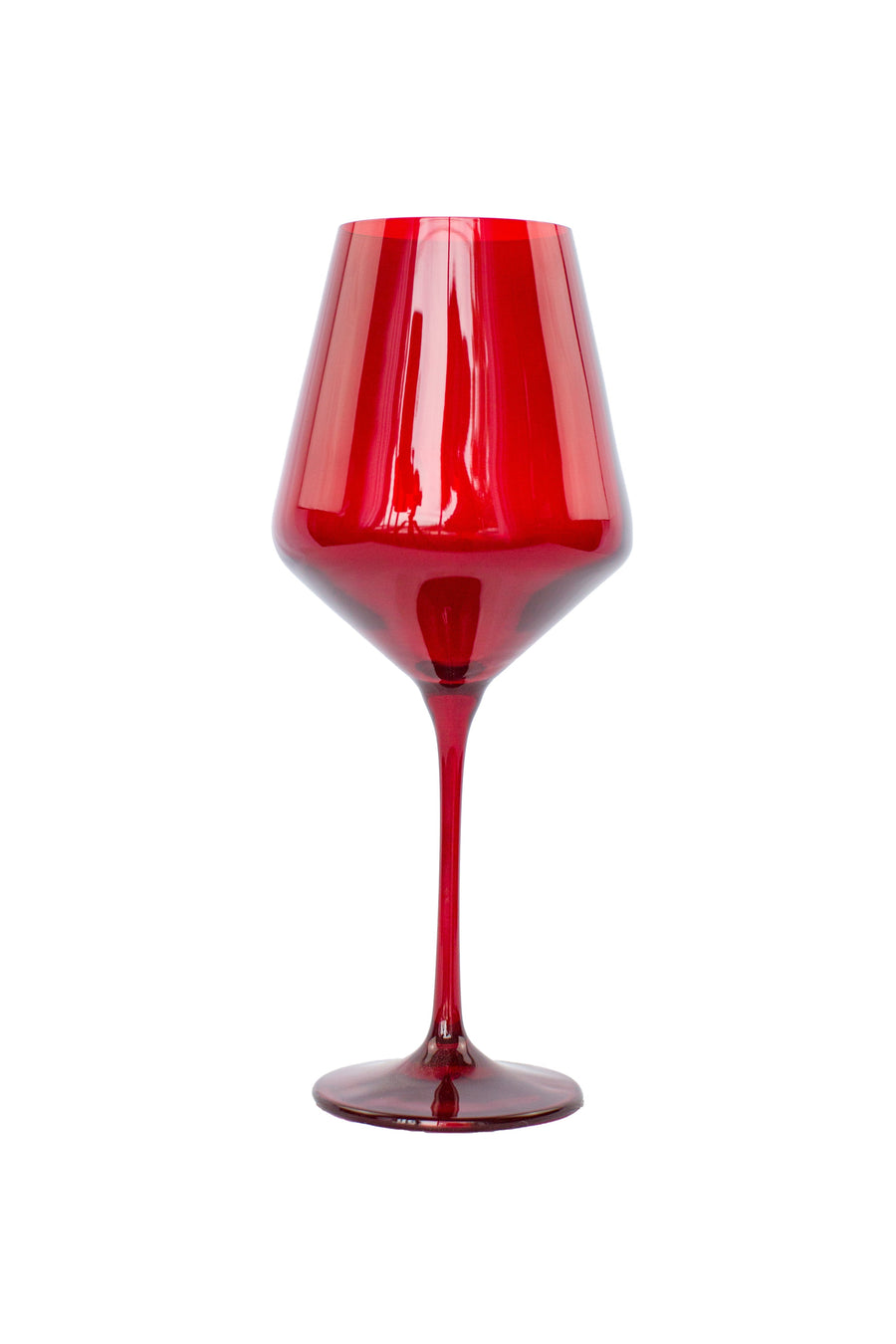 Elegant colored wine glass in fine stemware, enhancing the visual appeal of your table setting