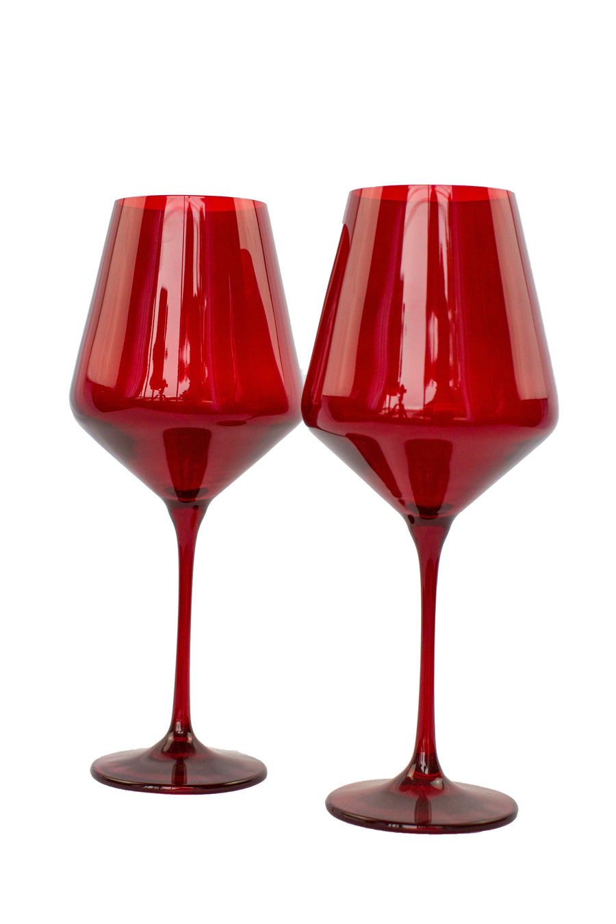 Elegant colored wine glass in fine stemware, enhancing the visual appeal of your table setting