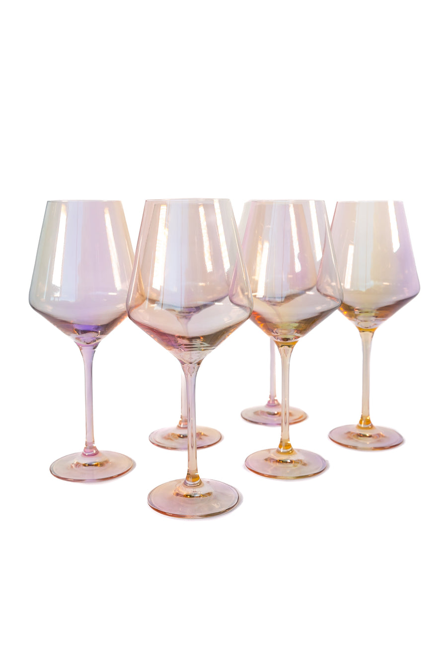 Colored wine glass stemware set, elegant and stylish designs for sophisticated dining experiences
